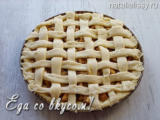 рецепт яблочного пирога в духовке с фото