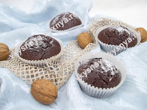 Шоколадные кексы «Брауни», рецепт с фото