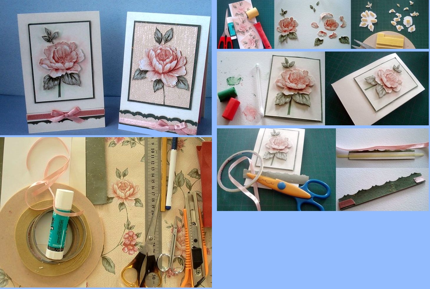 Изготовление открытки с объемным изображением для мамы
