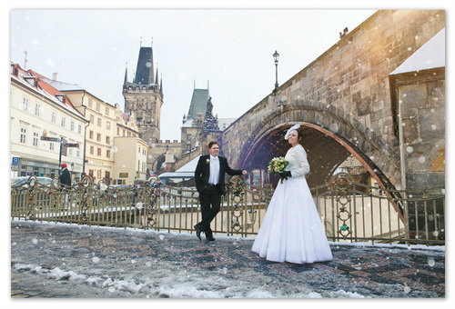 Свадьба в Праге в январе.