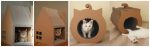 Домики из коробки своими руками для кошек – Как сделать домик для кошки из коробки